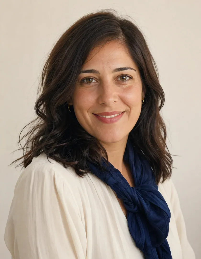 Qualified native Spanish teacher during an online lesson